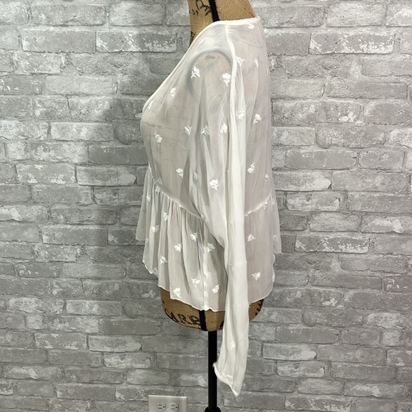 Wilfred Faux Wrap Sheer Blouse - Picture 3 of 7